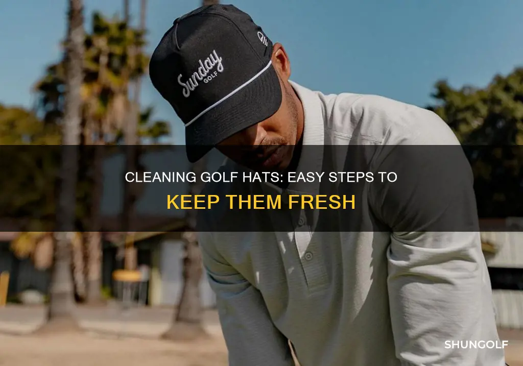 how to wash golf hat