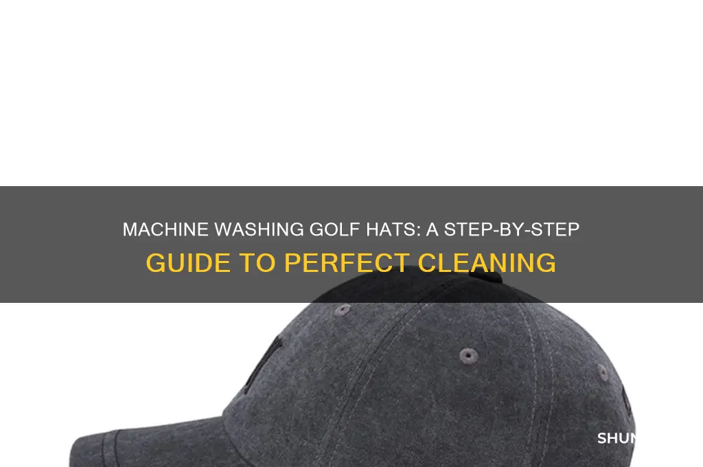 how to wash golf hats in washing machine
