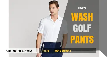 Washing Golf Pants: A Quick Guide