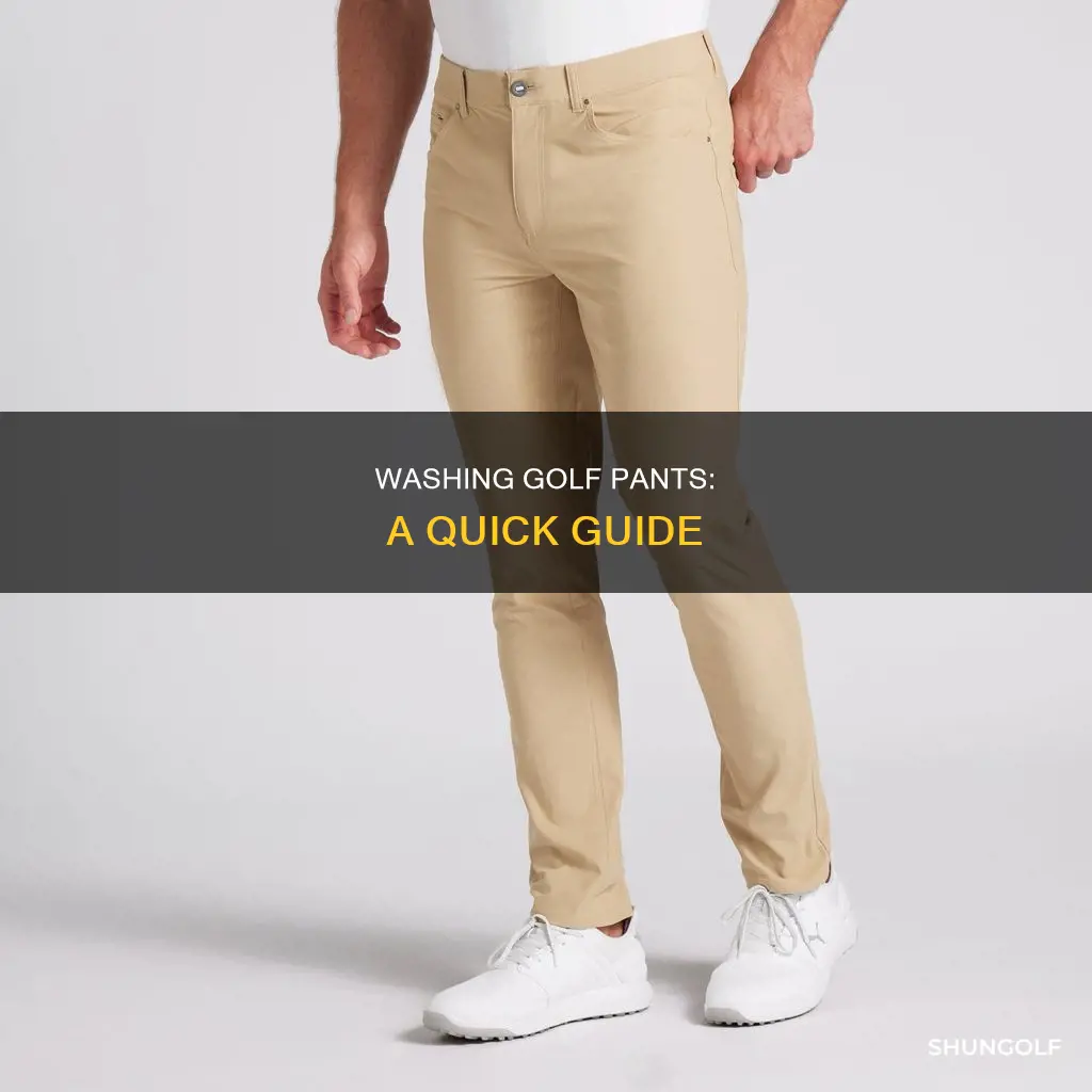 how to wash golf pants