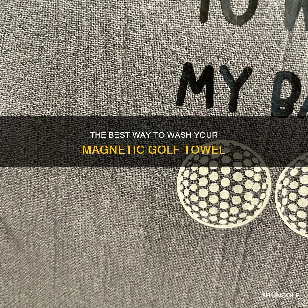 how to wash magnetic golf towel