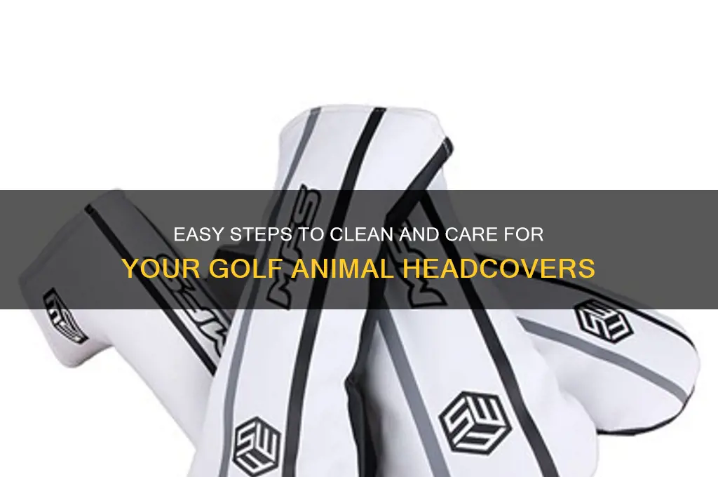 how to wash my golf animal headcovers