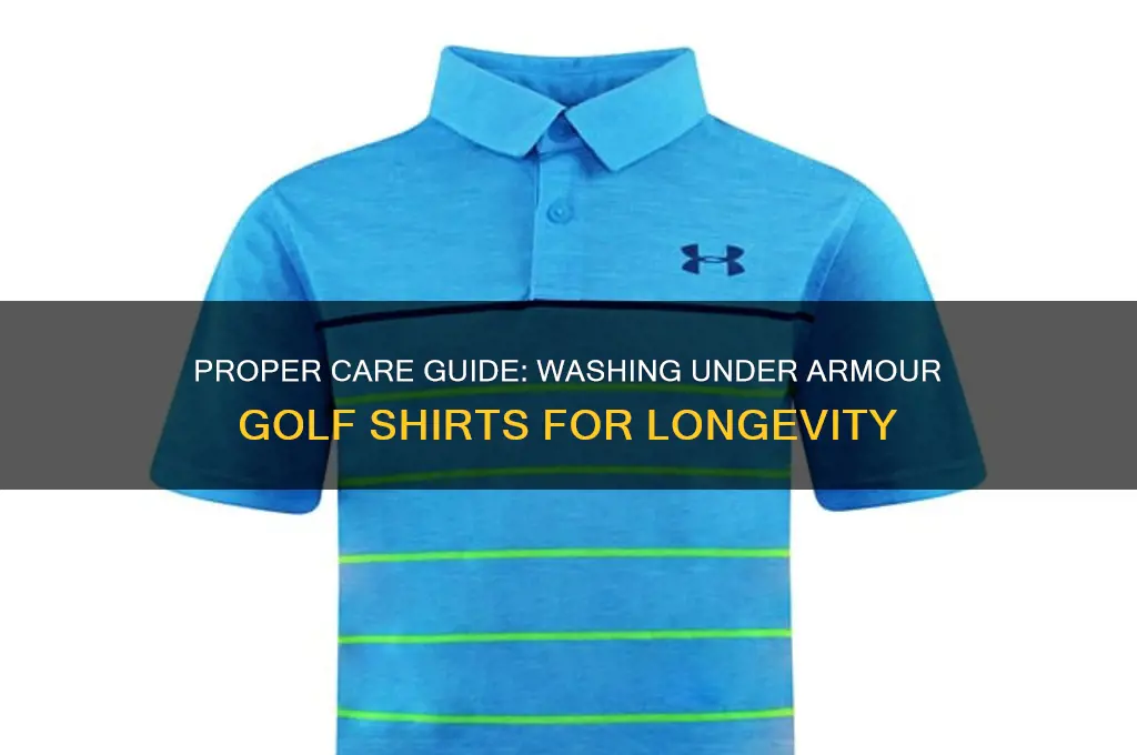 how to wash under armor golf shirts
