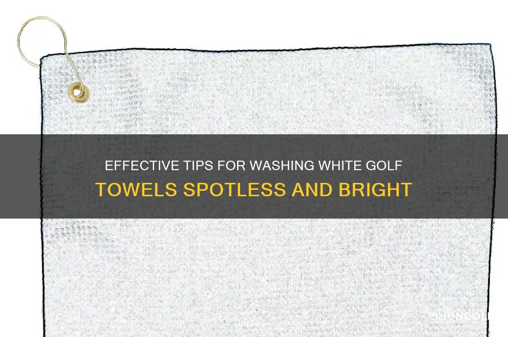 how to wash white golf towels clean