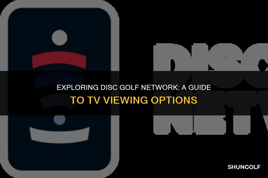 how to watch disc golf network on tv