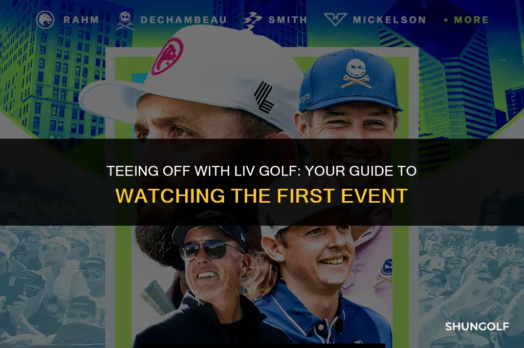 how to watch first liv golf event