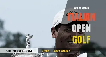 Watch Italian Open Golf Live: Streaming Guide & Schedule