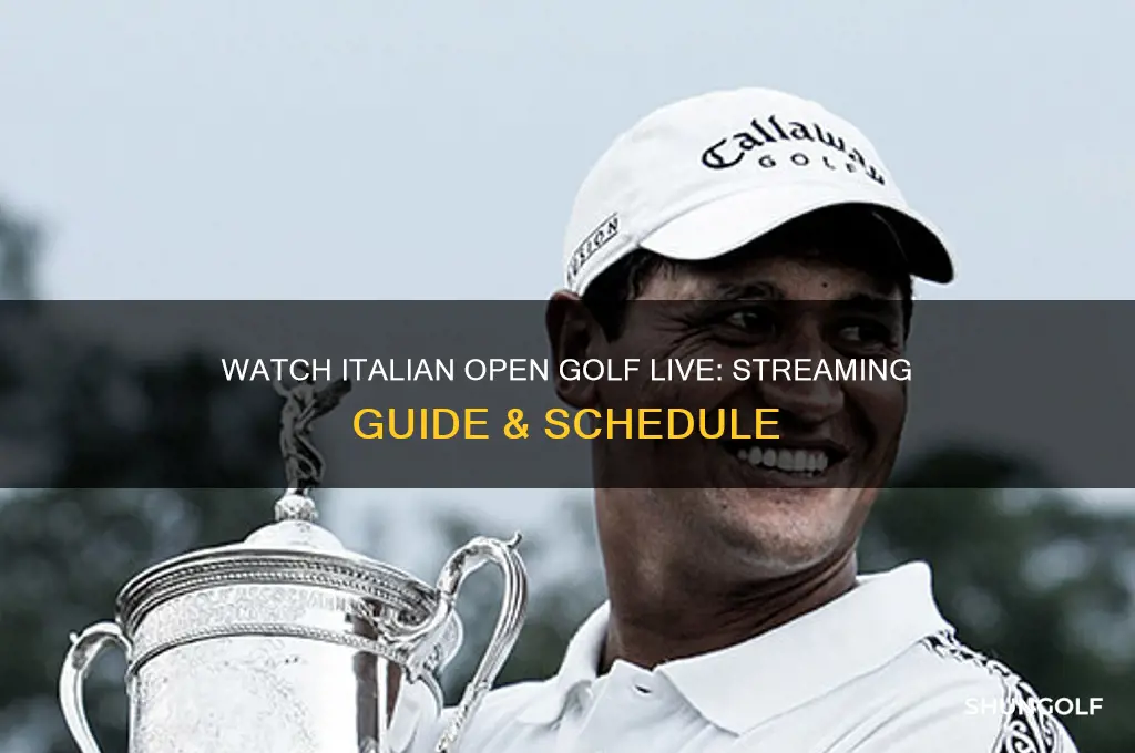 how to watch italian open golf