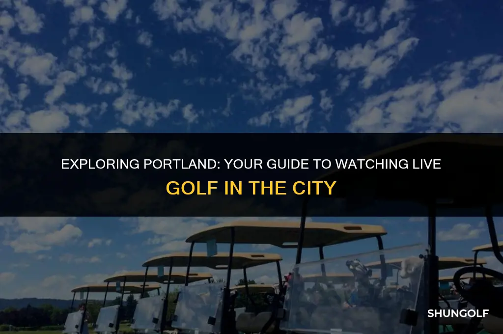 how to watch liv golf in portland