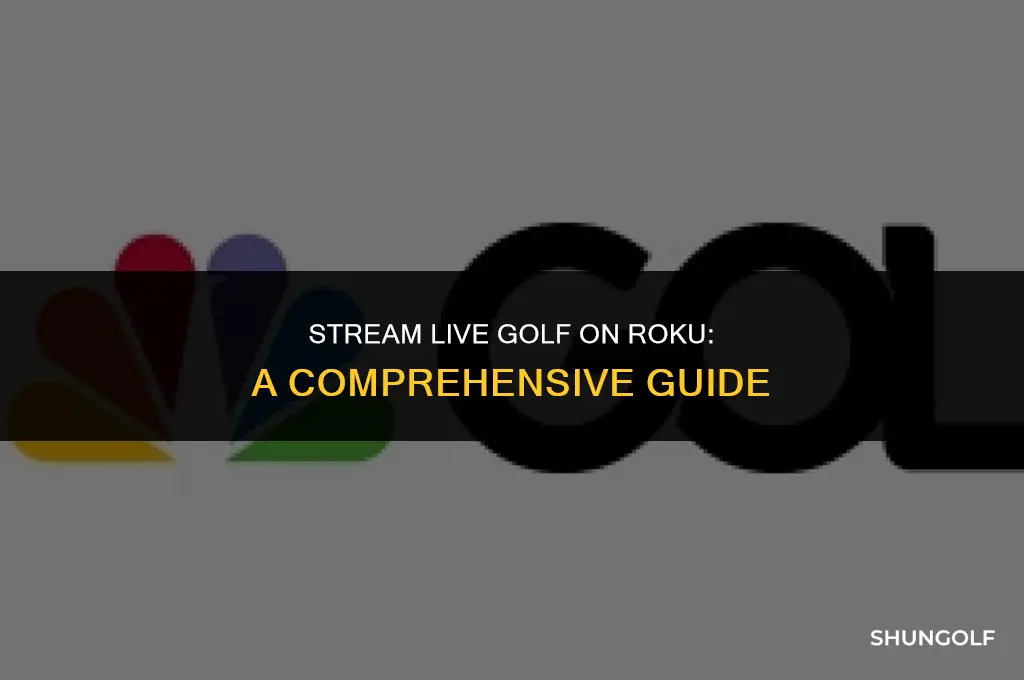 how to watch live golf on roku
