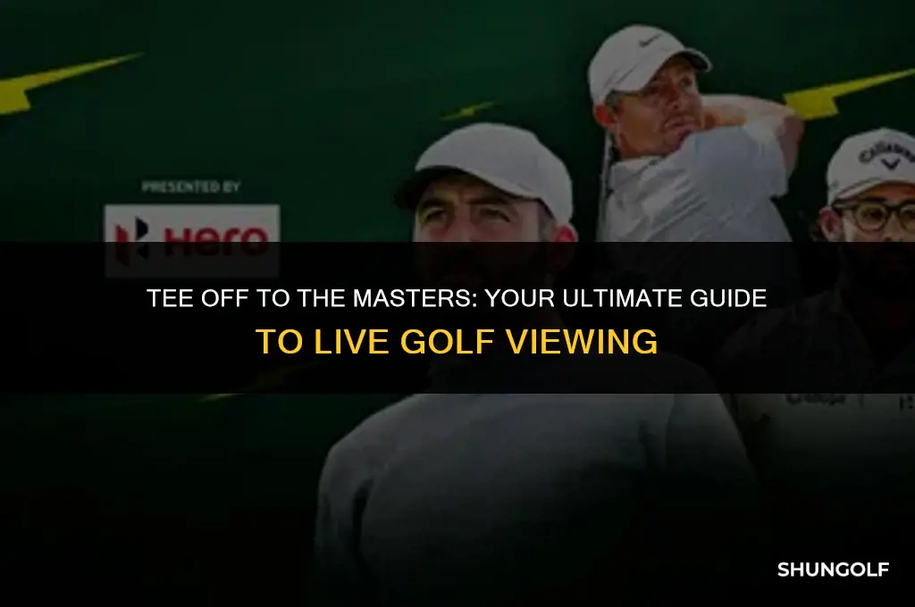 how to watch masters golf live