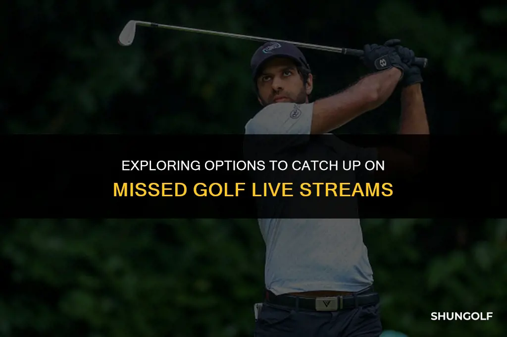 how to watch past golf no live stream