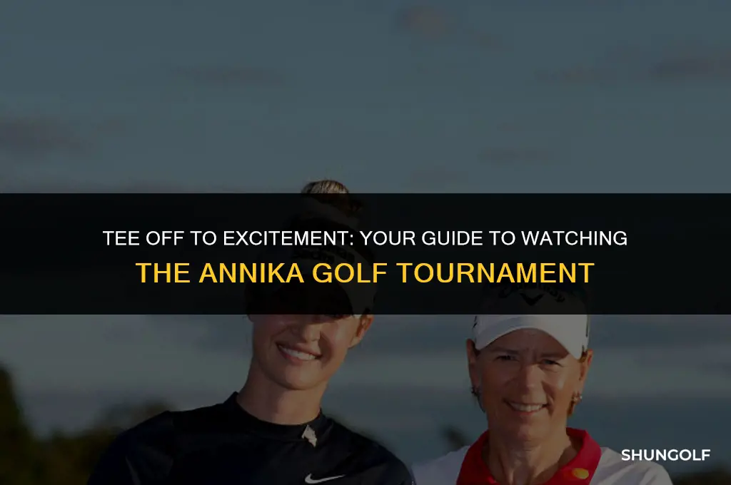 how to watch the annika golf tournament