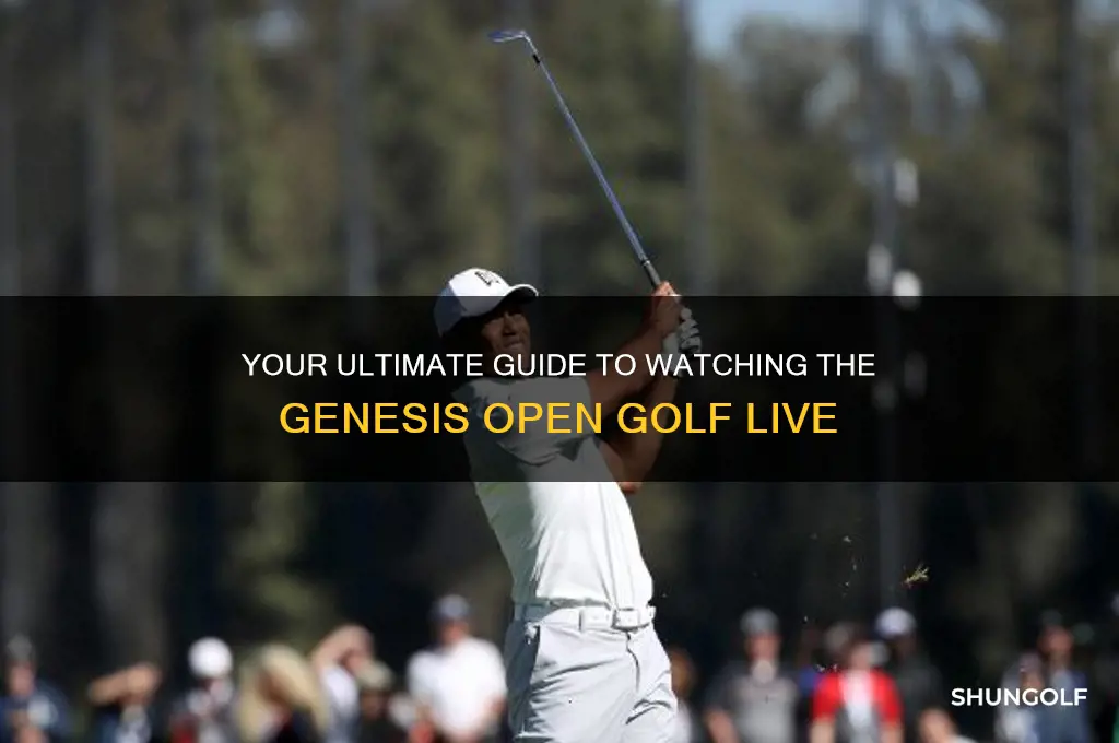 how to watch the gennis open golf