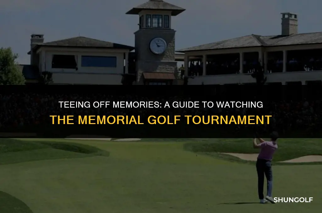 how to watch the memorial golf tournament