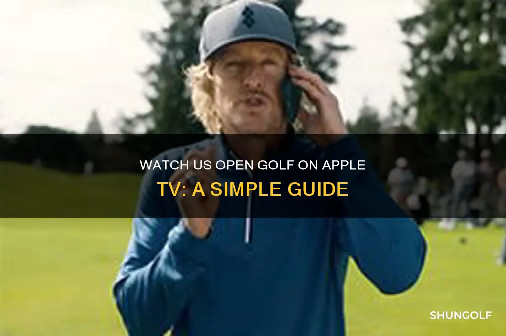 how to watch us open golf on apple tv