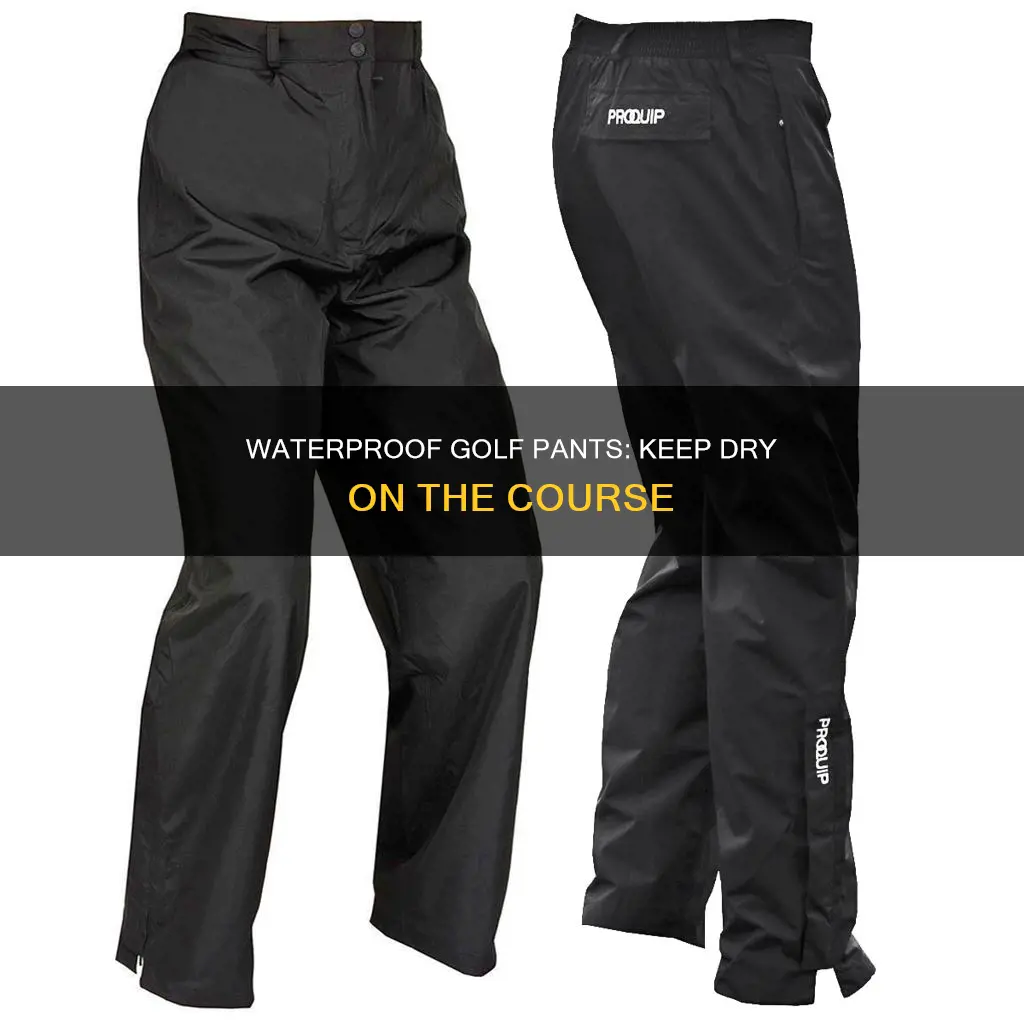 how to waterproof my golf pants