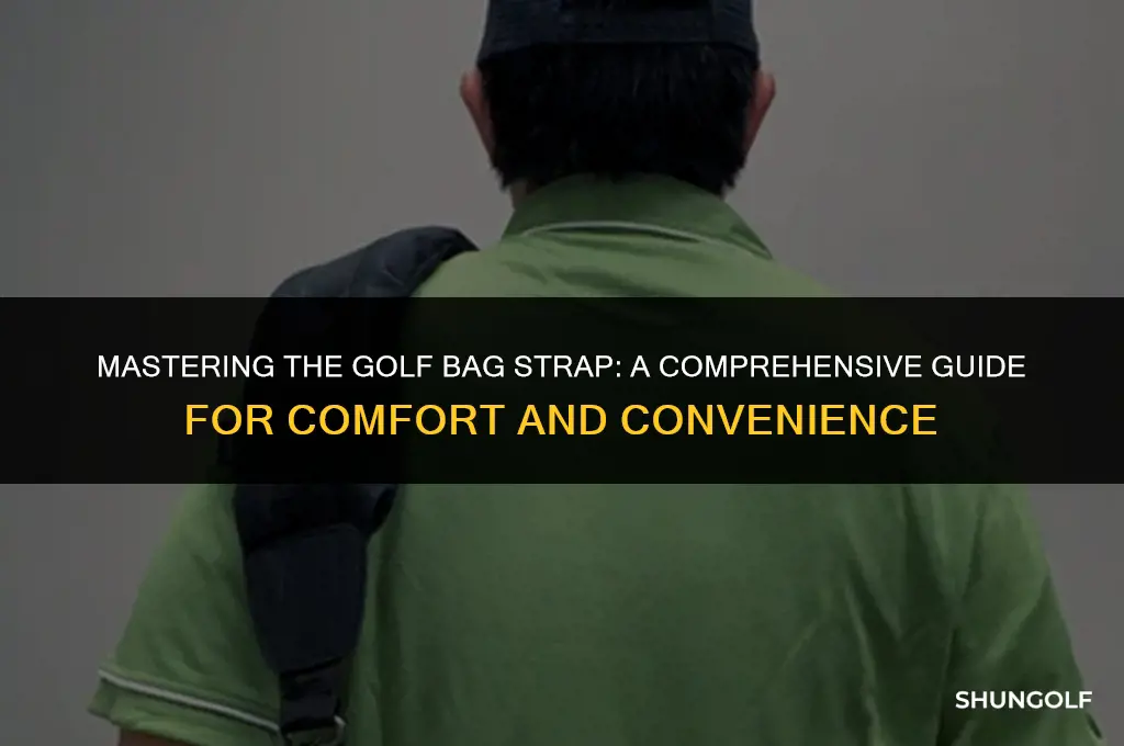 how to wear a golf bag strap