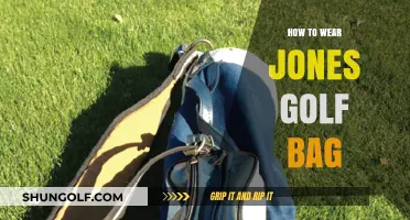 Mastering the Course: A Guide to Wearing Your Jones Golf Bag