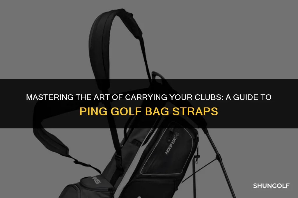 how to wear ping golf bag straps