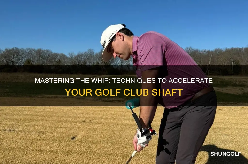 how to whip the golf club shaft through the shot