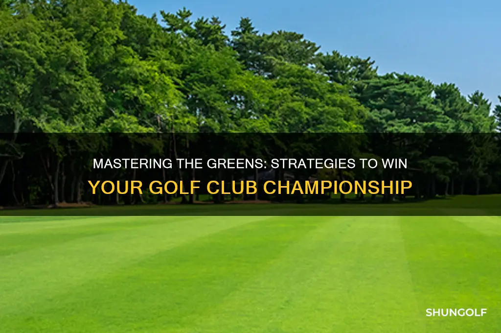 how to win a golf club championship