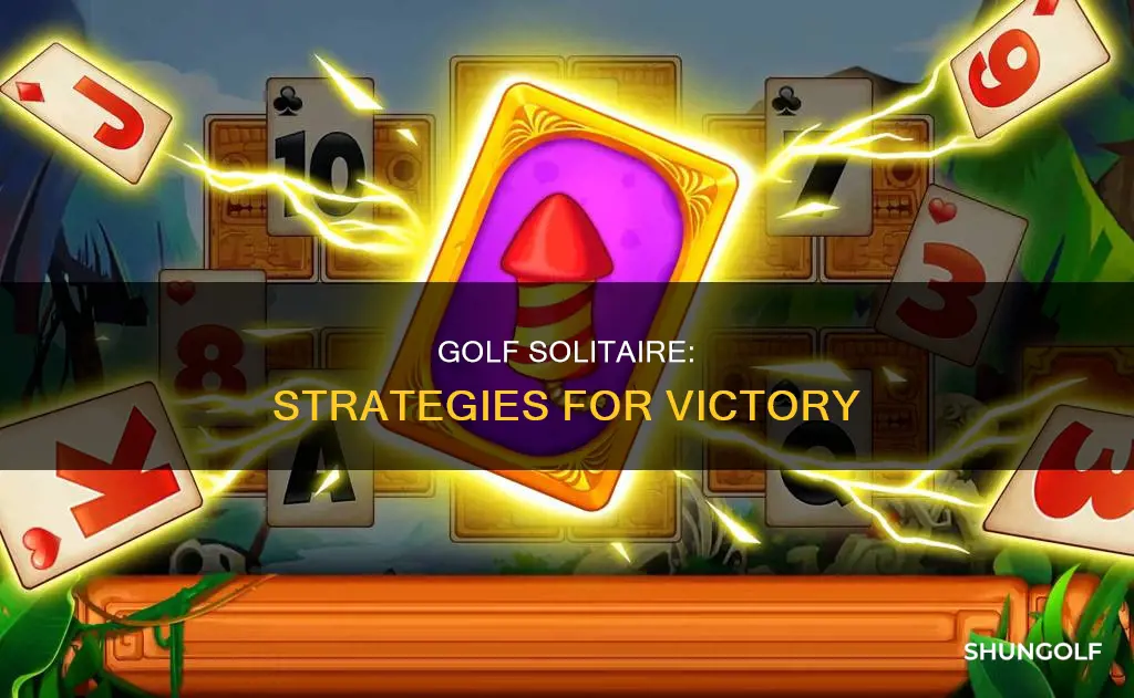 how to win at golf solitaire