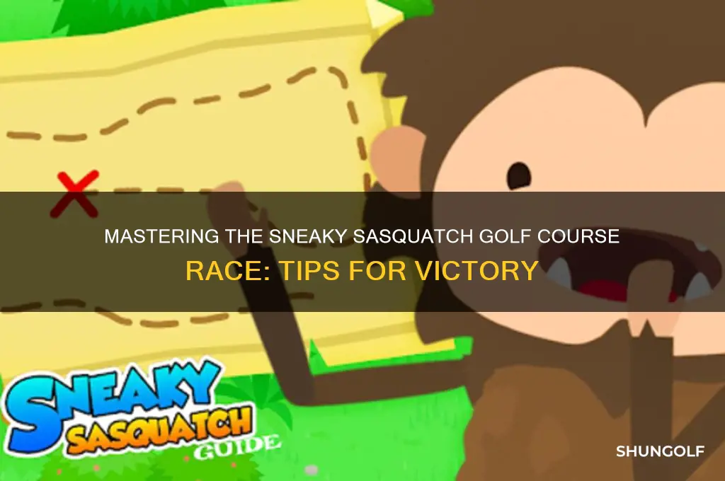 how to win golf course race sneaky sasquatch