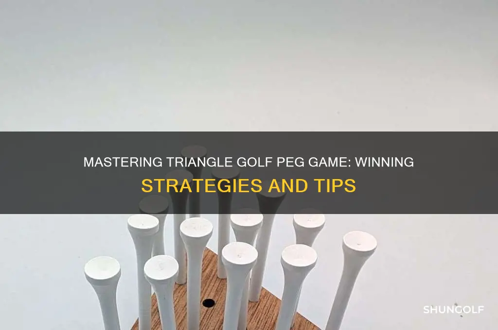 how to win triangle golf peg game