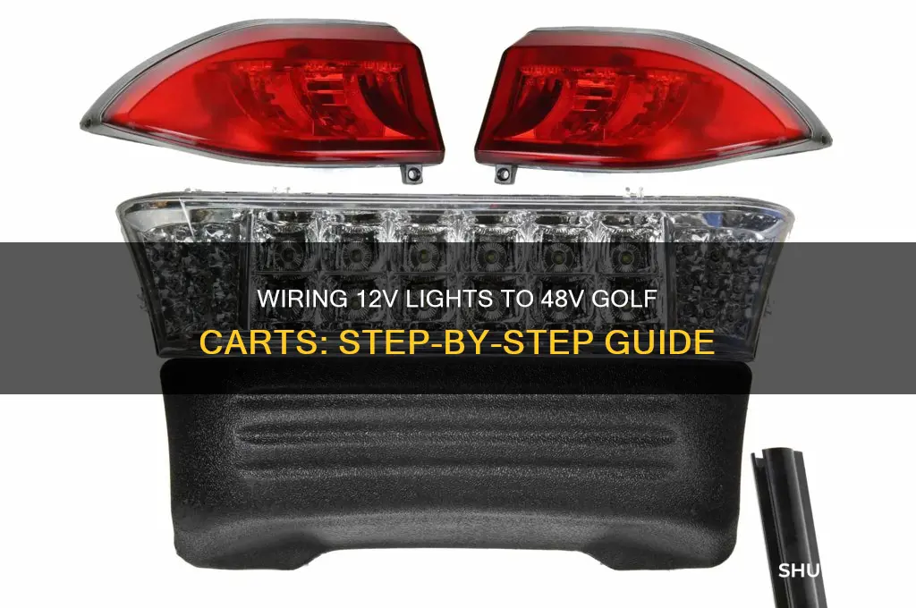 how to wire 12v lights to 48v golf cars