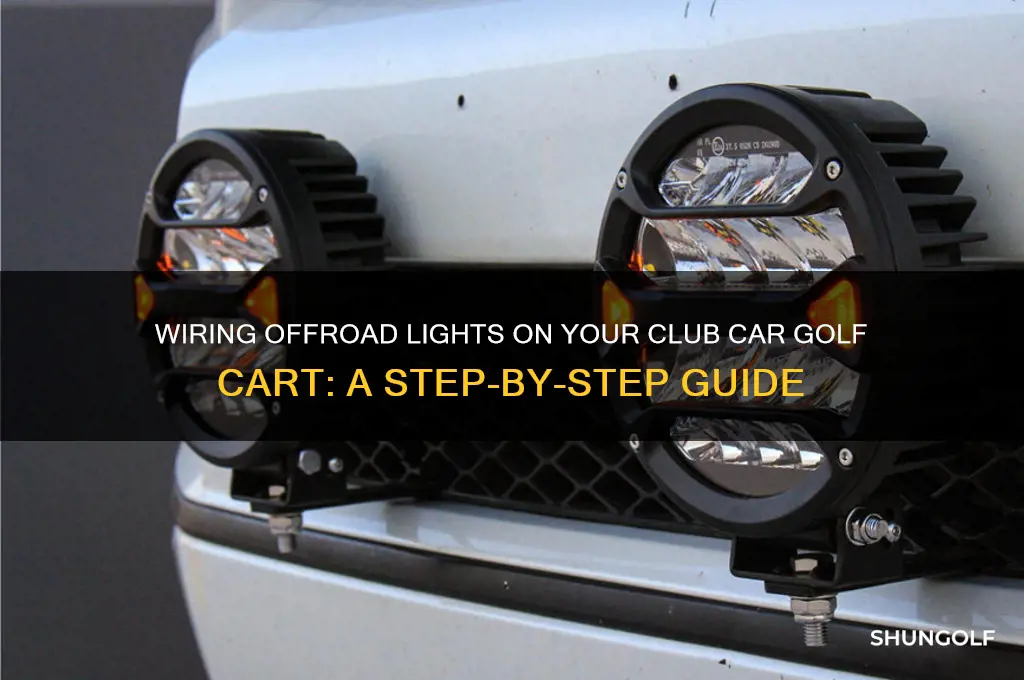 how to wire offroad lights on club car golf cart