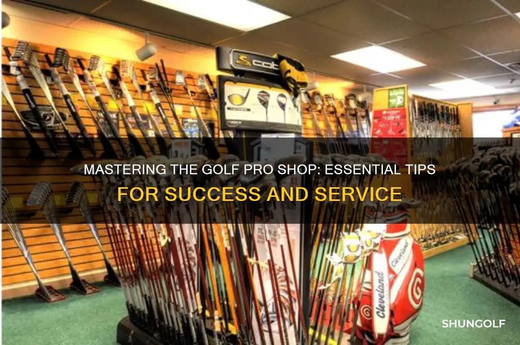 how to work a golf pro shop