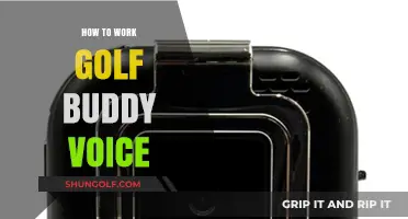 Golf Buddy Voice: Quick Start Guide