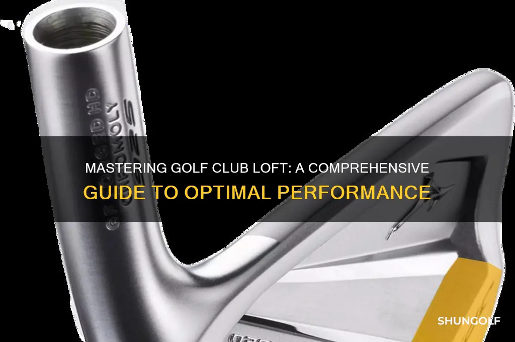 how to work out loft of golf club