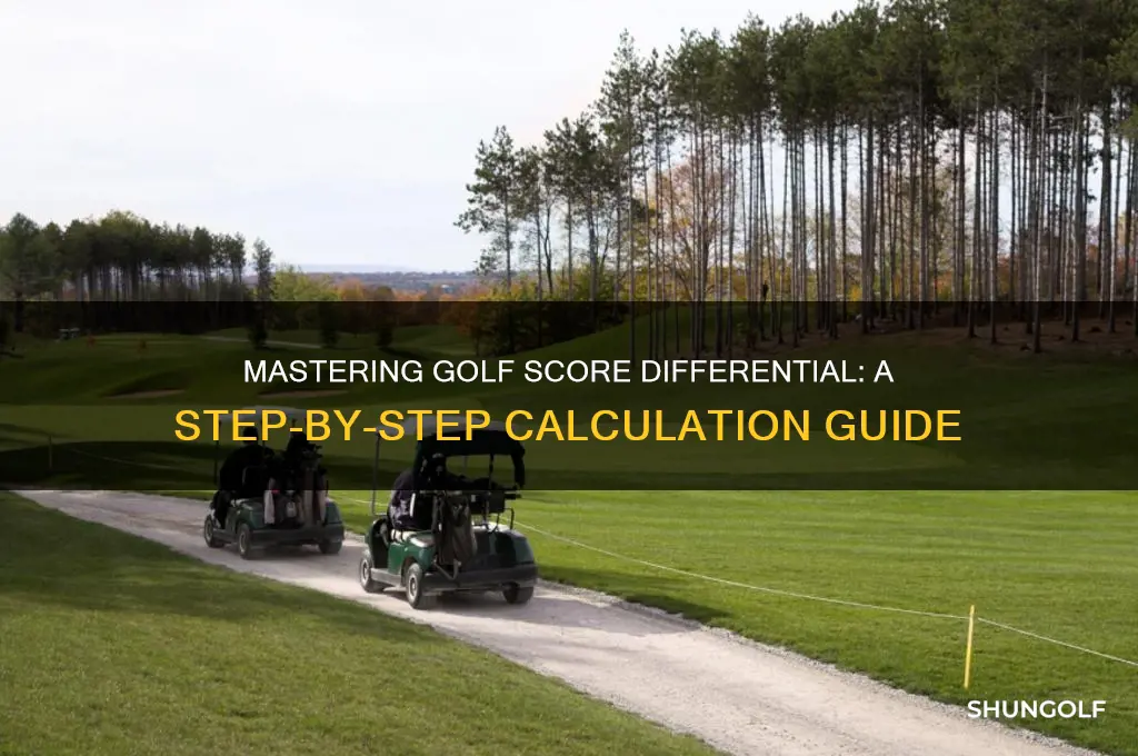 how to work out score differential in golf