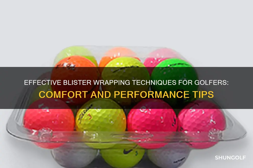 how to wrap a blister for golf