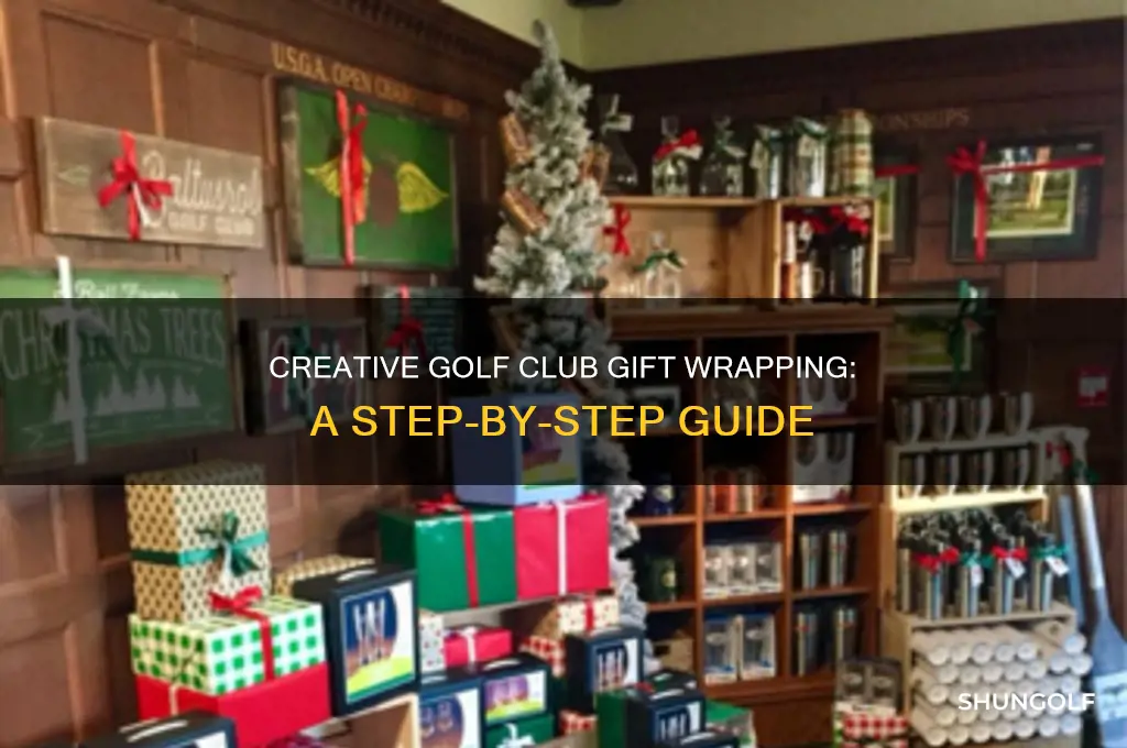 how to wrap a golf club as a gift