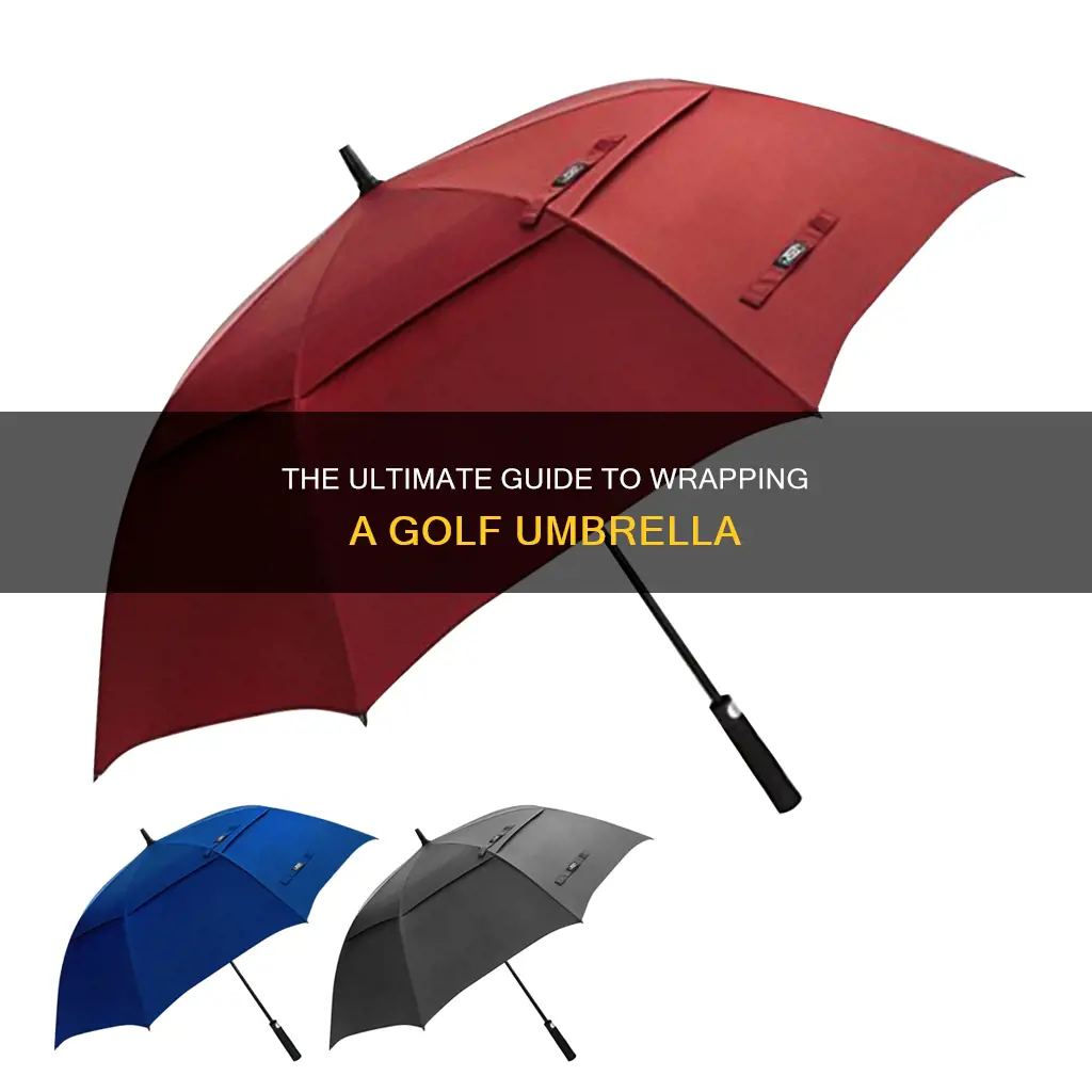 how to wrap a golf umbrella