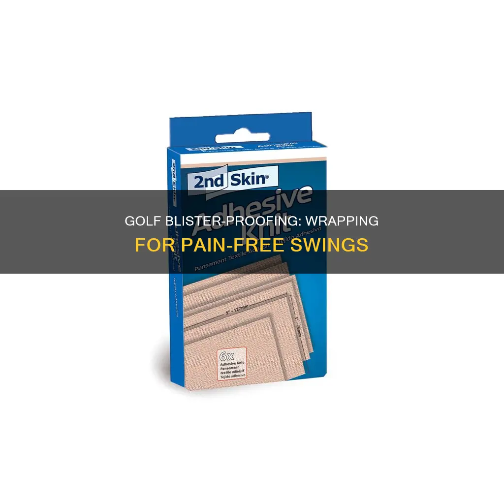 how to wrap blisters for golf