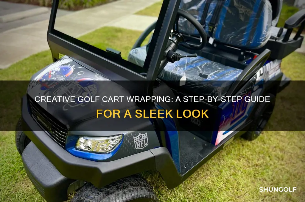 how to wrap golf cart