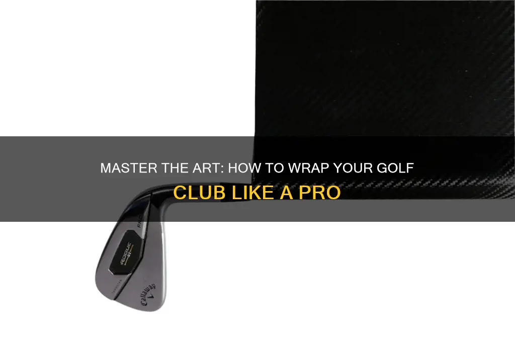 how to wrap golf club
