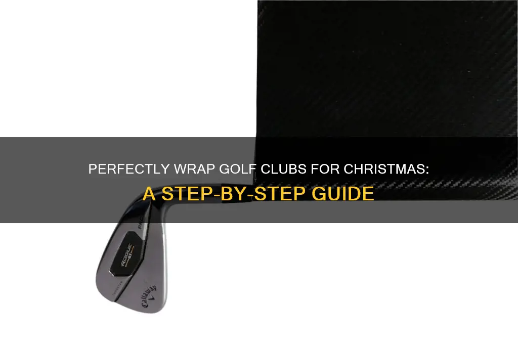 how to wrap golf clubs for christmas