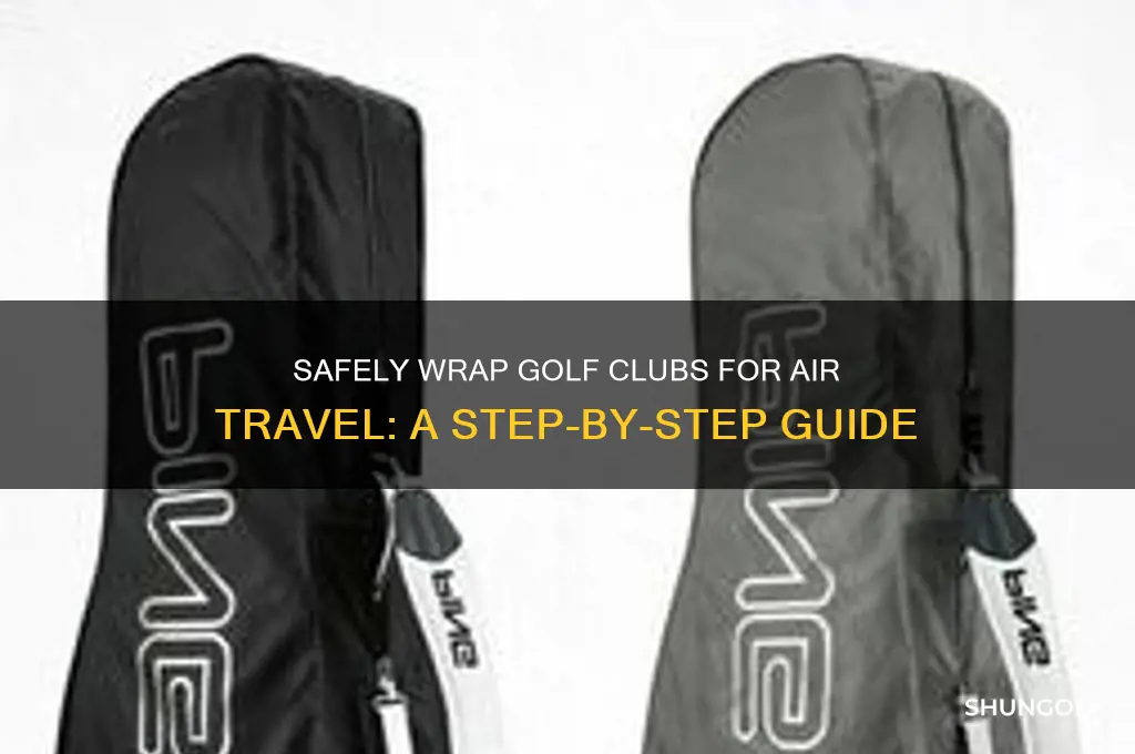 how to wrap golf clubs for flying