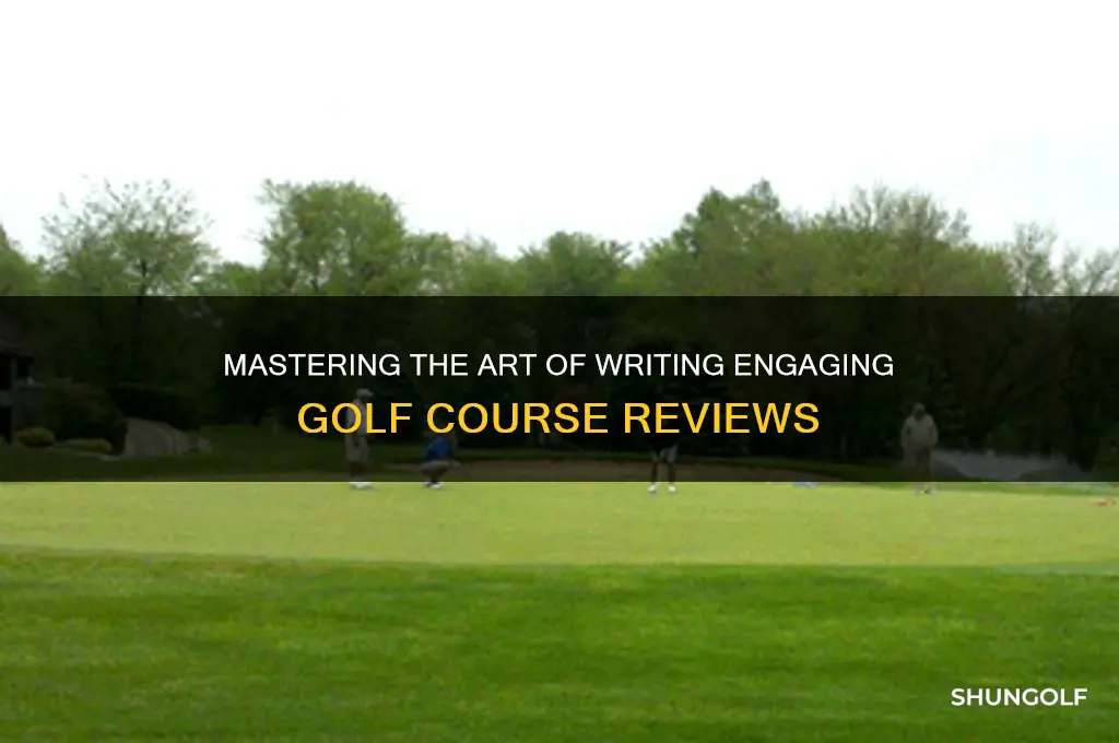 how to write a golf course review