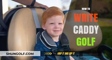 Golf Caddy Writing: Tips for Beginners