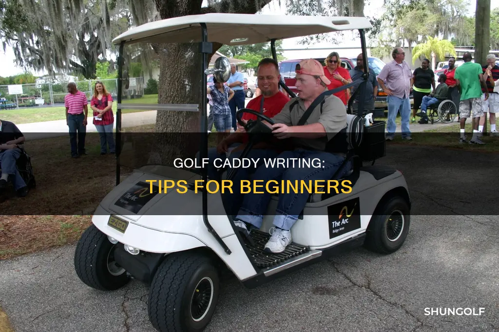 how to write caddy golf