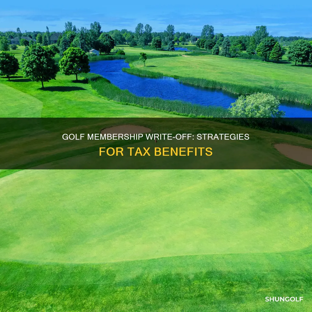 how to write off golf membership