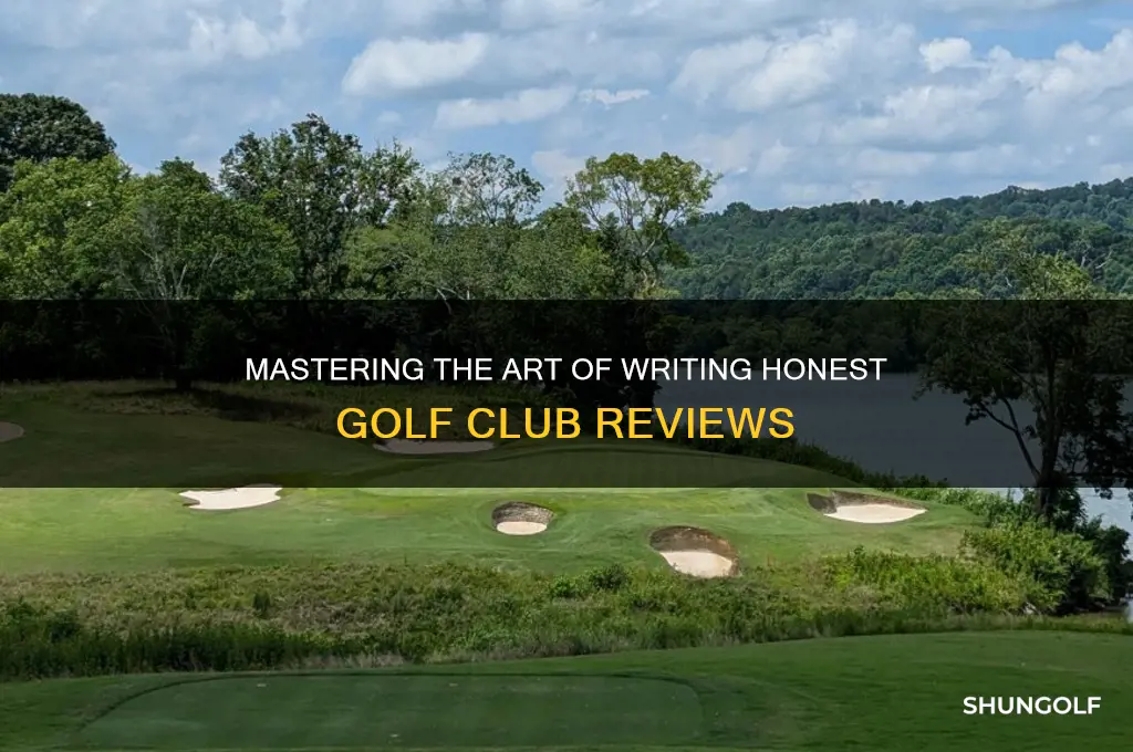 how to wrtie a review golf clubs