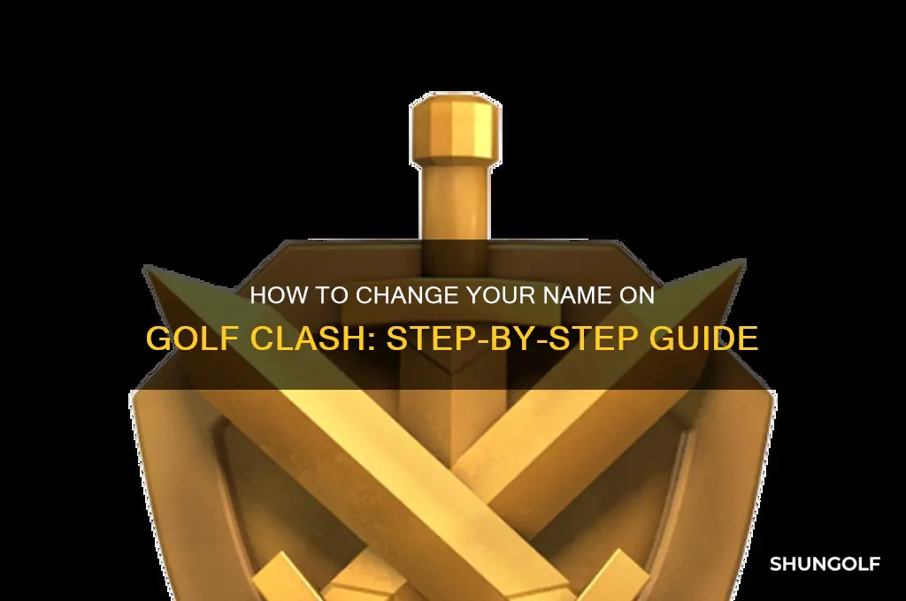 how to xhange name on golf clash