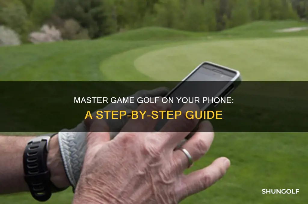 how to yse game golf on phone